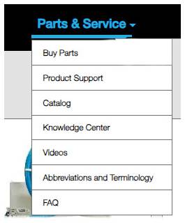 Parts and Service Navigation