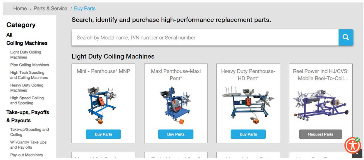 Easy way to order Parts - Buy Parts or Request Parts