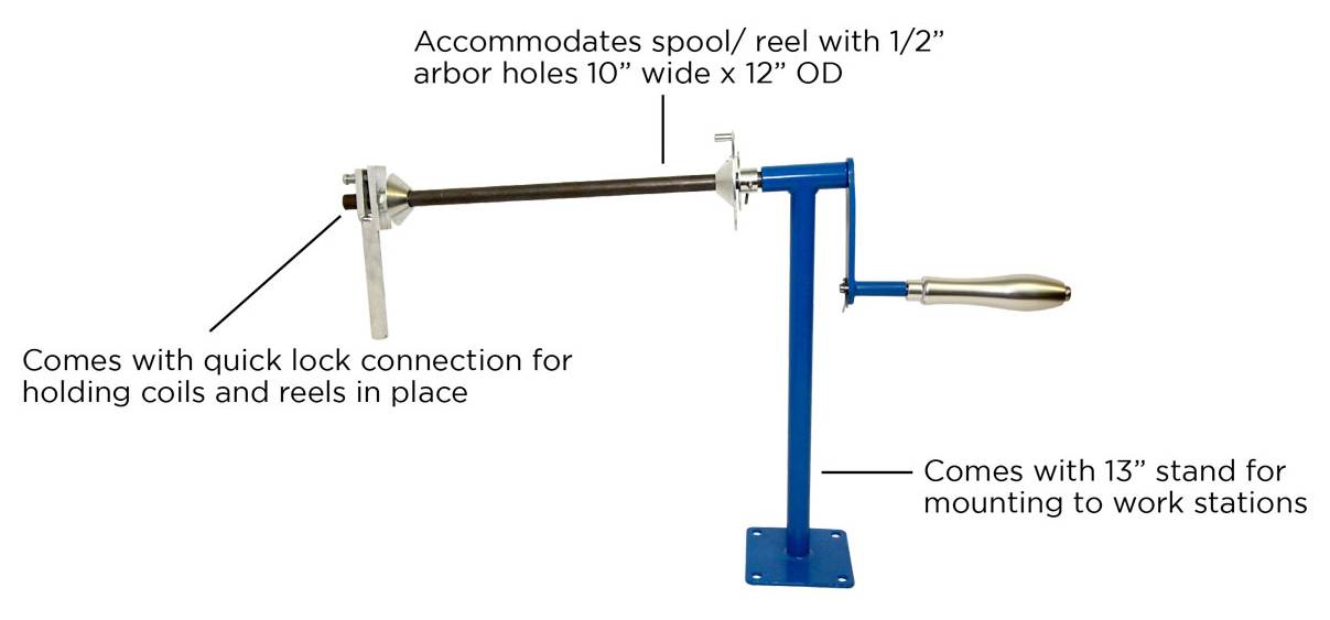 Dual Function Manual Collapsible Reel and Small Spool Take-Up*